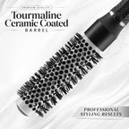VEGA PROFESSIONAL Ceramix Shine Blow Dry Round Hair Brush 32mm | Hair Styling & Blow Dry Brush for Men & Women | Smooth Ceramic Bristles for Salon & Home Use | Anti-Static Hair Brush (VPPHB-02)