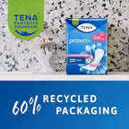 TENA Lady Protect+ Maxi Pad Style | Incontinence Lady Pads | Upto 12 Hrs Dryness | Triple Protection from leaks,odour and moisture | Dermatologically Tested |Length 37.7 cm | 6 Units × 8 | 48 Units