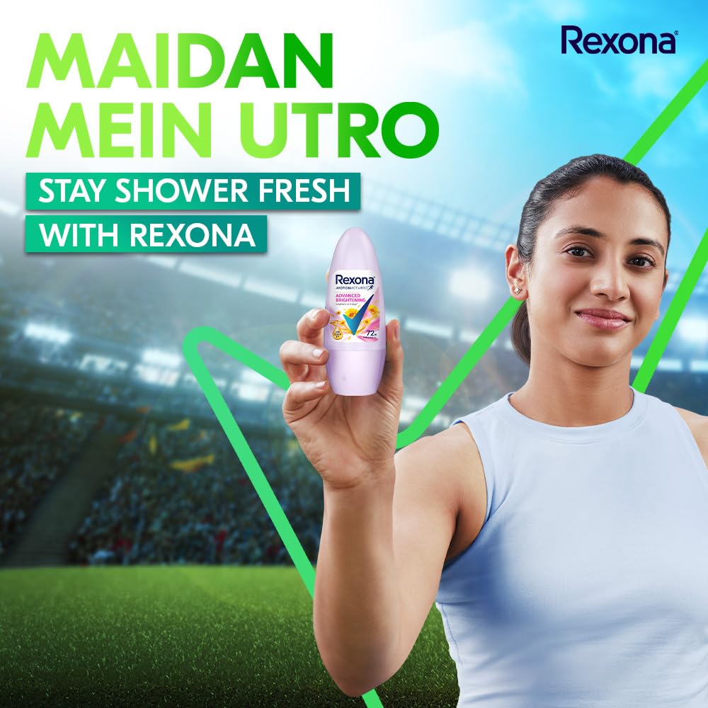 Rexona Advanced Brightening Roll On Motion Activated Deodorant for Women