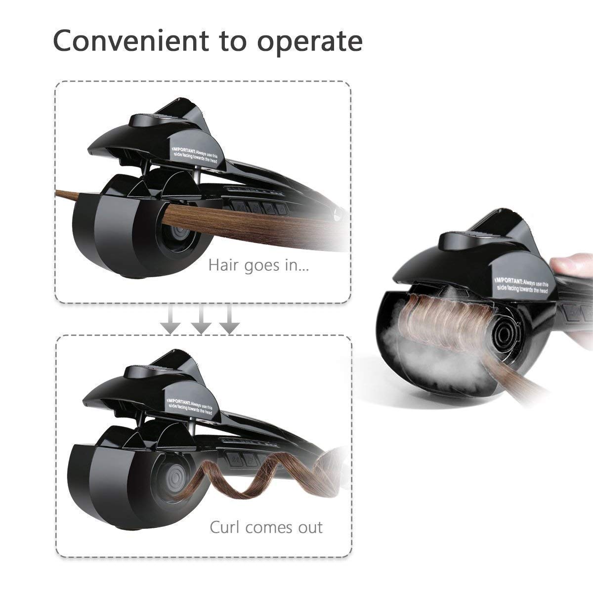 Professional Pro Perfect Ladies Curly Hair Machine Curl Secret Hair Curler Roller with Revolutionary Automatic Curling Technology for Women Girls (Multicolor)