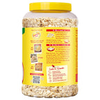 Saffola Rolled Oats Jar 1kg – 13g High Protein, 10g High Fibre | Jumbo Oats | Soft and Creamy | Helps manage weight