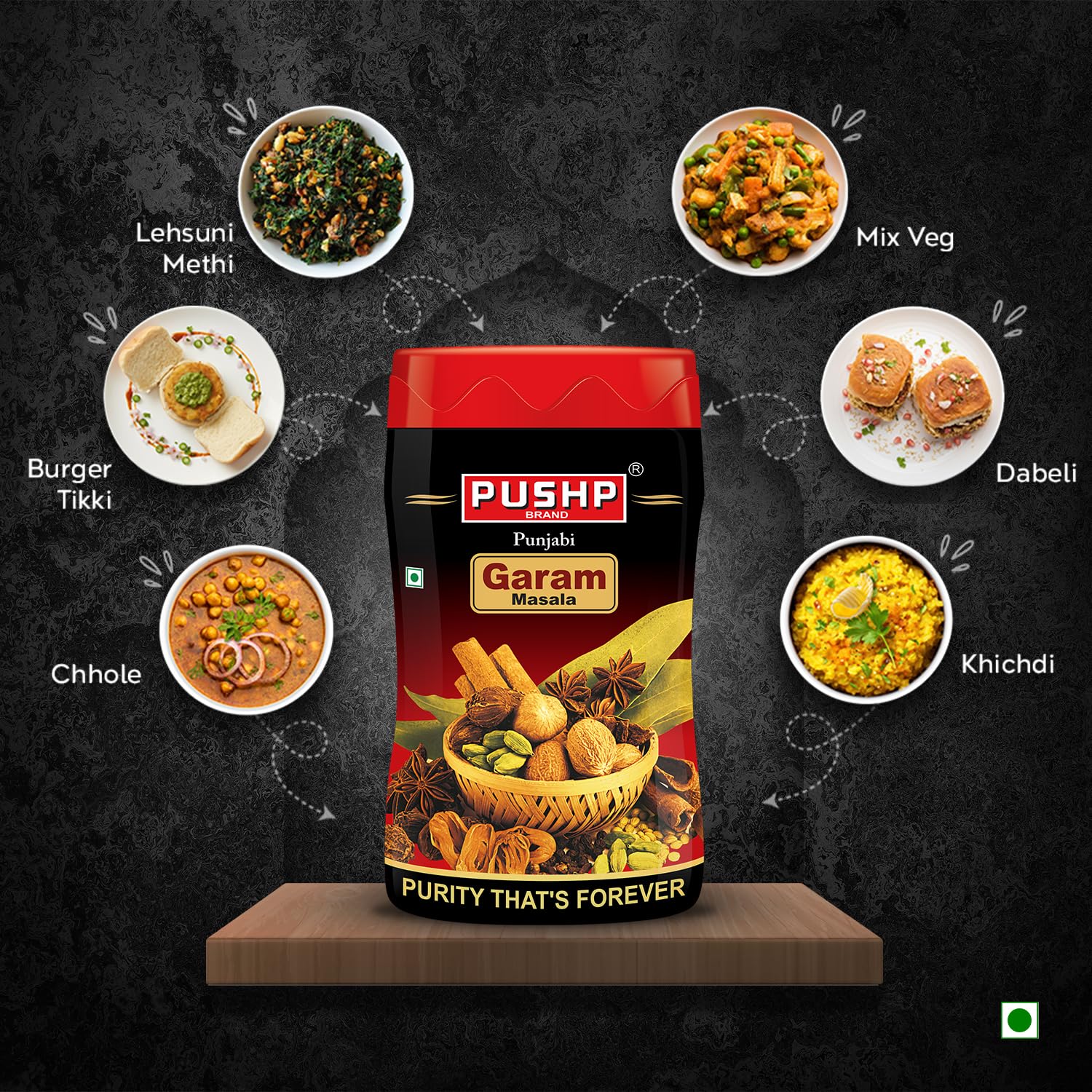 Pushp Brand Punjabi Garam Masala Powder 100g