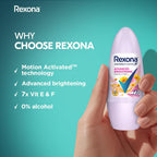 Rexona Advanced Brightening Roll On Motion Activated Deodorant for Women