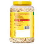 Saffola Rolled Oats Jar 1kg – 13g High Protein, 10g High Fibre | Jumbo Oats | Soft and Creamy | Helps manage weight