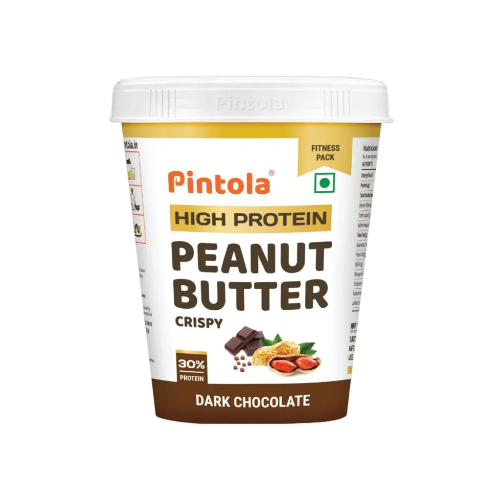 Pintola High Protein Dark Chocolate Peanut Butter (Crispy, 510g)