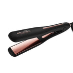 Ikonic Professional Gleam Pro Hair Straightener For Women, 1.5 Inch Titanium Rose Gold Floating Plates,Digital Temperature Control 150°C-230°C , Instant Heat-Up , Auto Shut-Off Safety, Professional Salon Hair Styling Tool, Black