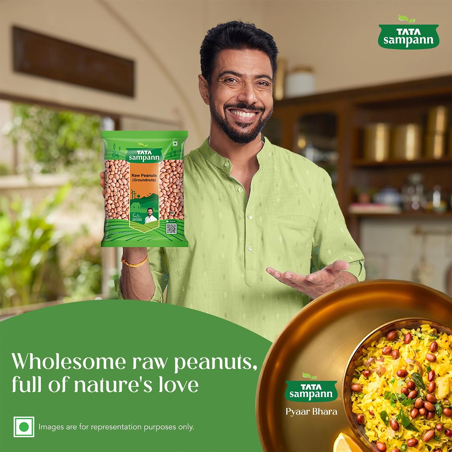 Tata Sampann High Protein Peanuts, 500g