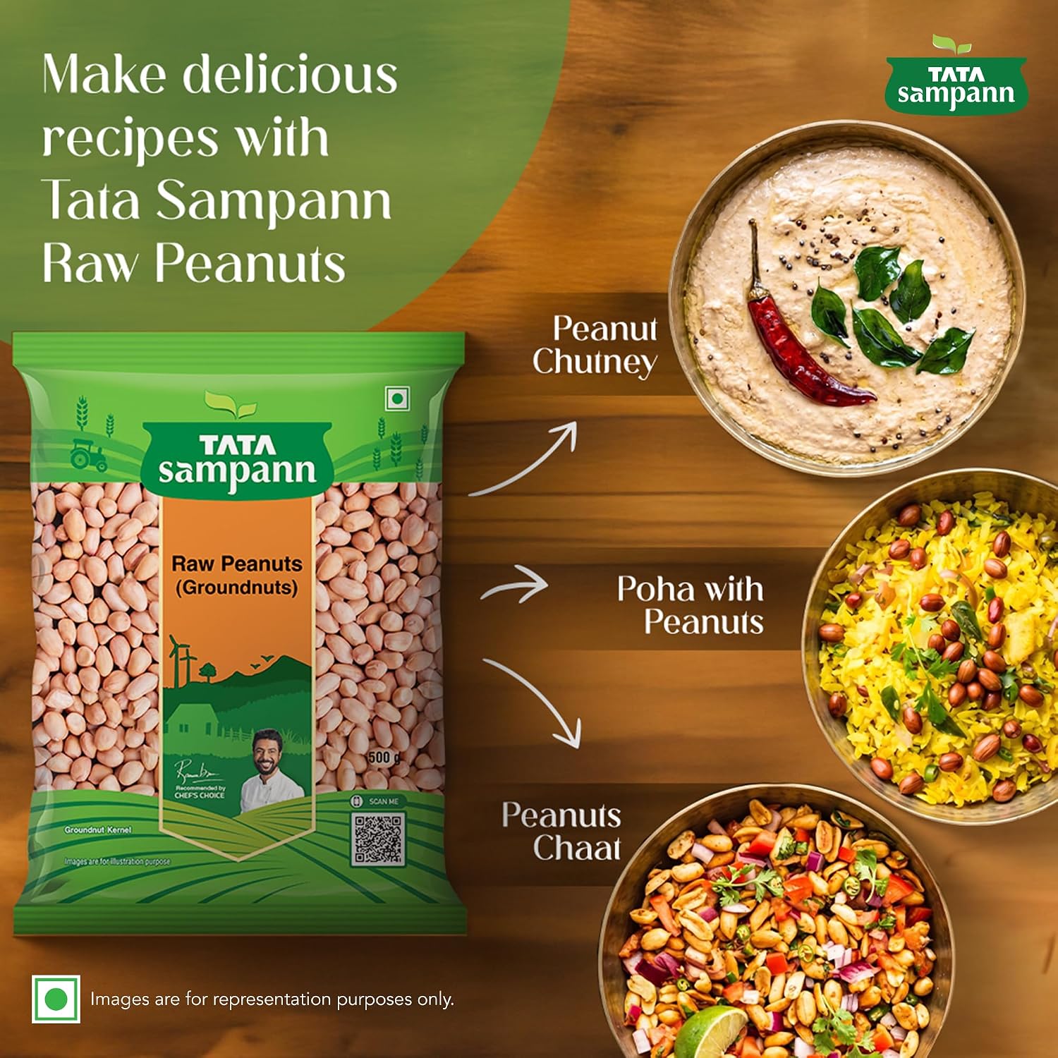 Tata Sampann High Protein Peanuts, 500g