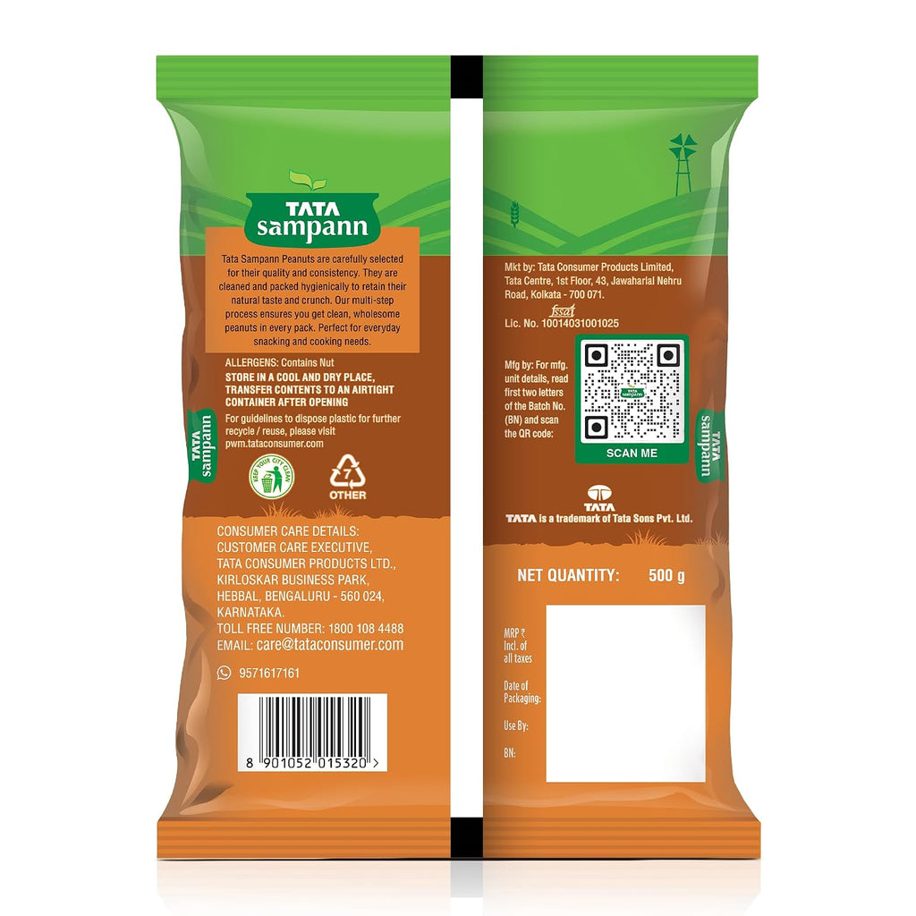 Tata Sampann High Protein Peanuts, 500g