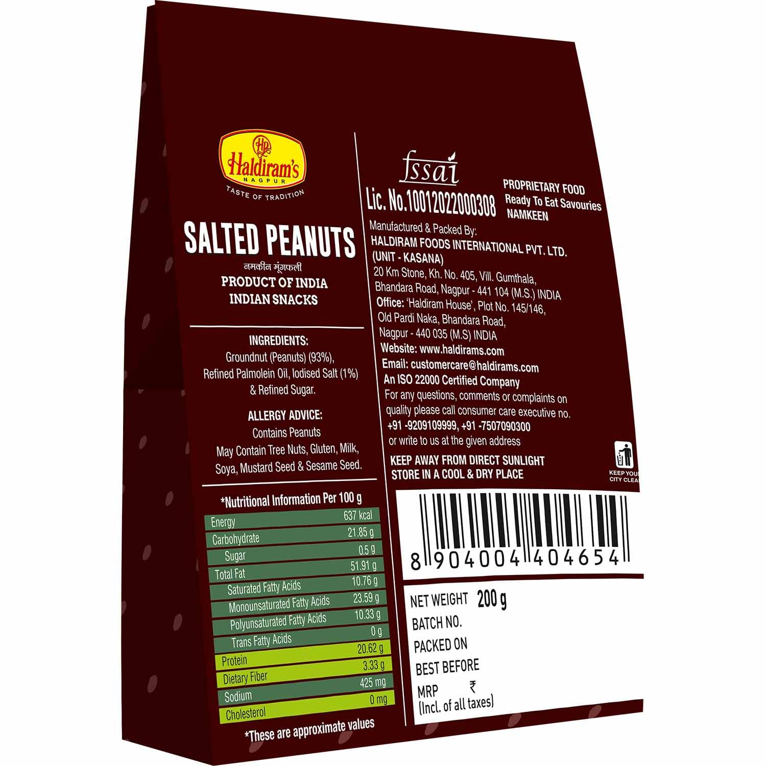 Haldiram's Nagpur Salted Peanuts – 200g