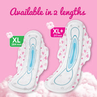Whisper Ultra Skin Love Soft Sanitary Pads for Women, XL 50 Pads, Cottony Soft Feel, Upto 100% Leak* Protection, Disposable Wrapper, Locks Odour & Wetness (Product Does Not Contain Cotton) (*Based on P&G Technical Data)