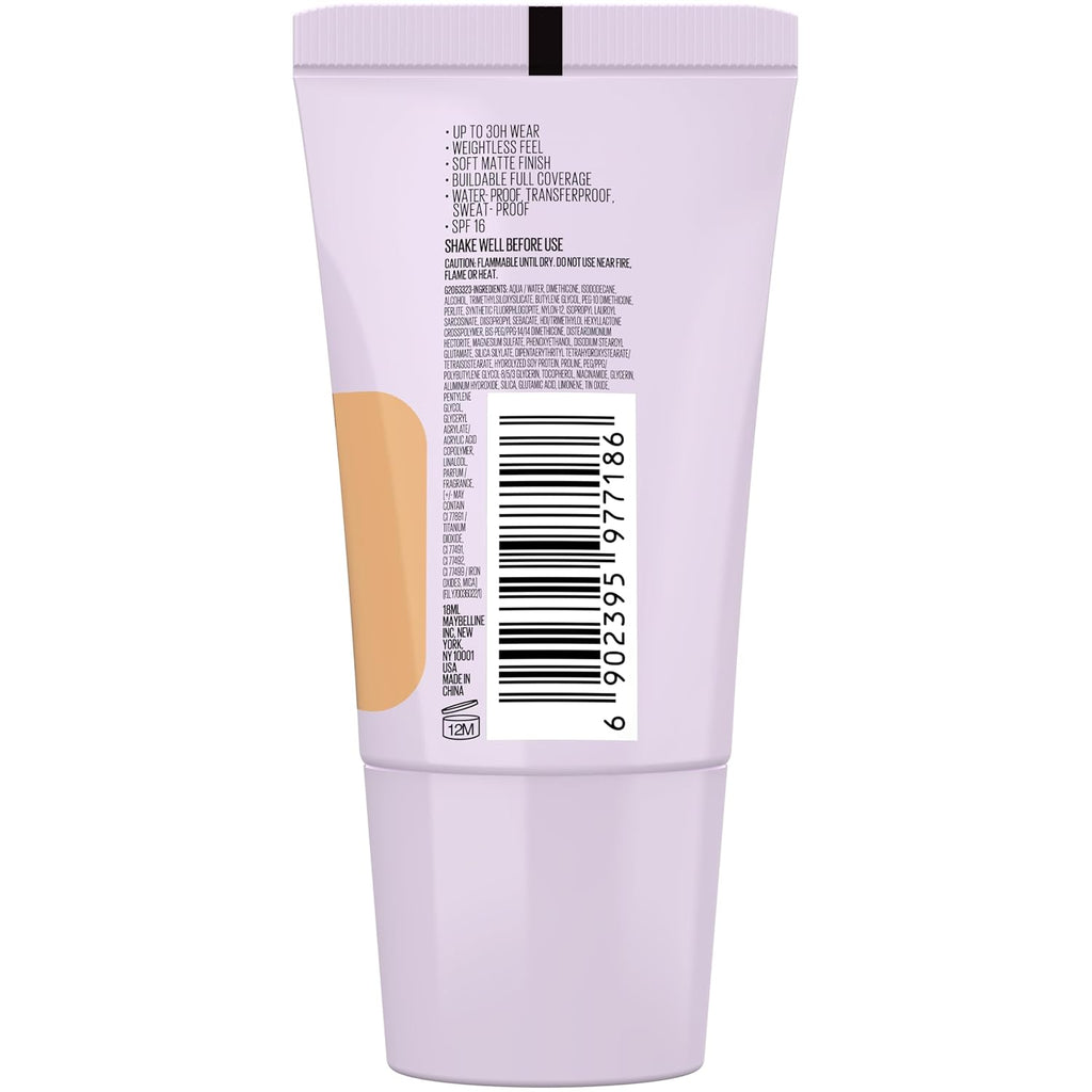 Maybelline New York Super Stay Lumi Matte Liquid Foundation, 128 | 30HR Long Lasting, Lightweight, Suitable for all Skintypes