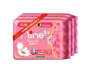 NIINE Naturally Soft Ultra Thin XL+ Sanitary Napkins for Heavy Flow (Pack of 3) 45 Pads with Free Biodegradable Disposal BagsNIINE Naturally Soft Ultra Thin XL+ Sanitary Napkins for Heavy Flow (Pack of 3) 45 Pads with Free Biodegradable Disposal Bags