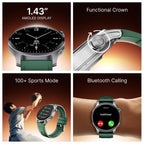 boAt Ultima Prime smartwatch with 1.43” AMOLED Display, AOD, Personalized Fitness Nudges, Functional Crown,100+ Sports Modes, Create Your Own Watchface, smartwatch for man and Woman (Forest Green)