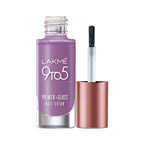 LAKMÉ 9 To 5 Primer + Glossy Finish Nail Colour, Lilac Link, 6 Ml