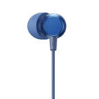 realme Buds 3 Wired in Ear Earphones with Mic, 9mm Bass Boost Driver, Tangle-Free Braided Cable, 3.5mm Audio Jack and One-Button Remote (Blue) (RMA2419)
