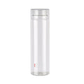 CELLO H2O Round Unbreakable Plastic Water Bottle Premium Edition | Lid is sealed by a silicone ring | Leak proof & break-proof | 1 Liter | Clear