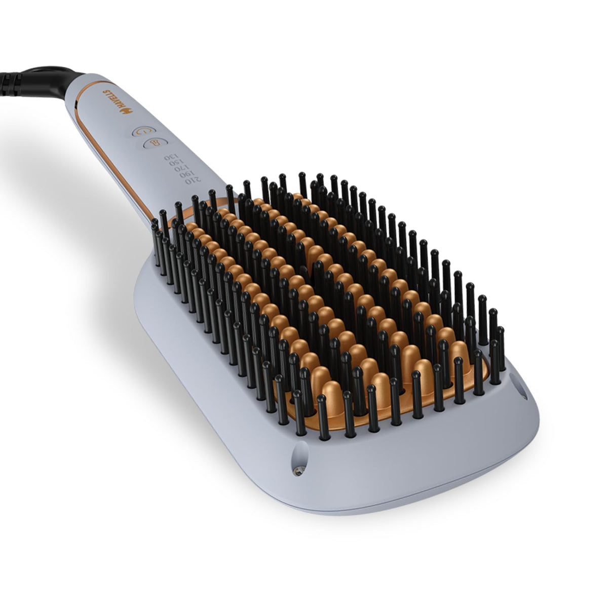 Havells Keratin Infused Hair Straightener Brush With Temperature Control For All Hair Types|Auto Shut off After 45 Minutes| 1.8mm Swivel Cord |2 Years Guarantee| HS6000