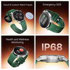 boAt Ultima Prime smartwatch with 1.43” AMOLED Display, AOD, Personalized Fitness Nudges, Functional Crown,100+ Sports Modes, Create Your Own Watchface, smartwatch for man and Woman (Forest Green)
