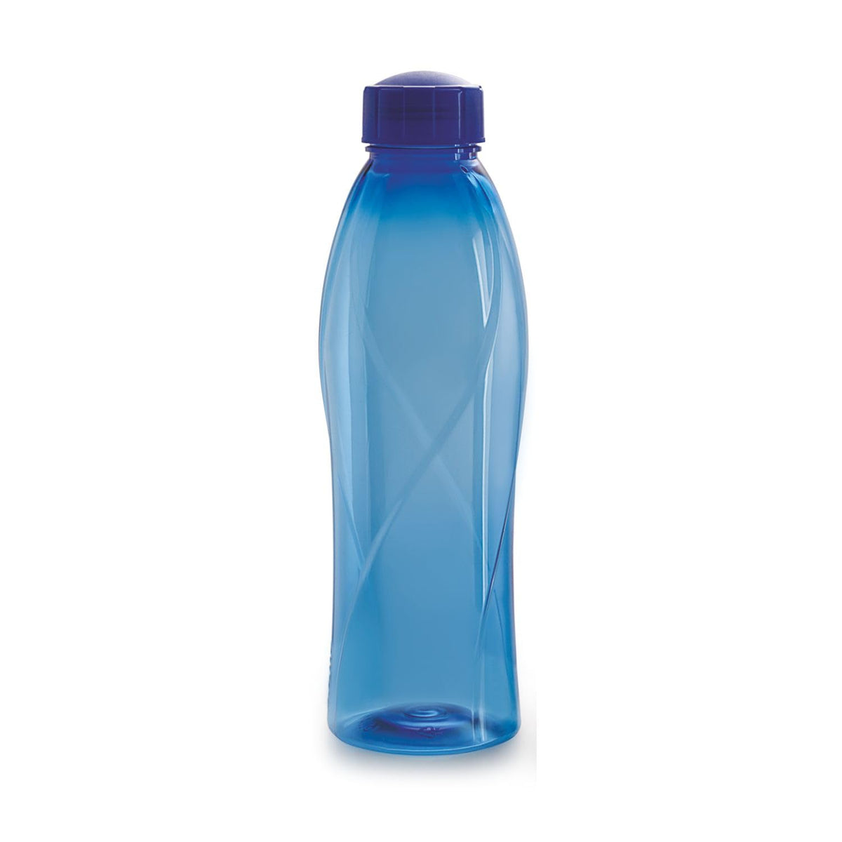 CELLO Texas PET Bottle | Leak proof and Break proof | Perfect for School, College, Work, and Outdoor adventures Water Bottle | 1 Litre, Set of 6 | Blue