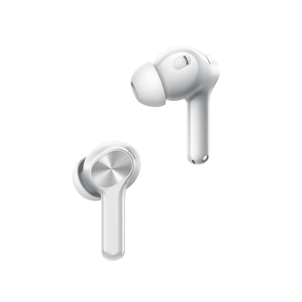 realme Wireless Earbuds with AI ENC Noise Cancellation for Calls, Titanium-Plated Composite Dome Diaphragms, Up to 38 Hours Total Playback, Bluetooth True Wireless Earbuds with Charging Case (White)