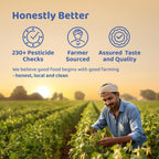 DeHaat Honest Farms Pesticide Free Unpolished Moong Dal 1 KG (Pack of 2)