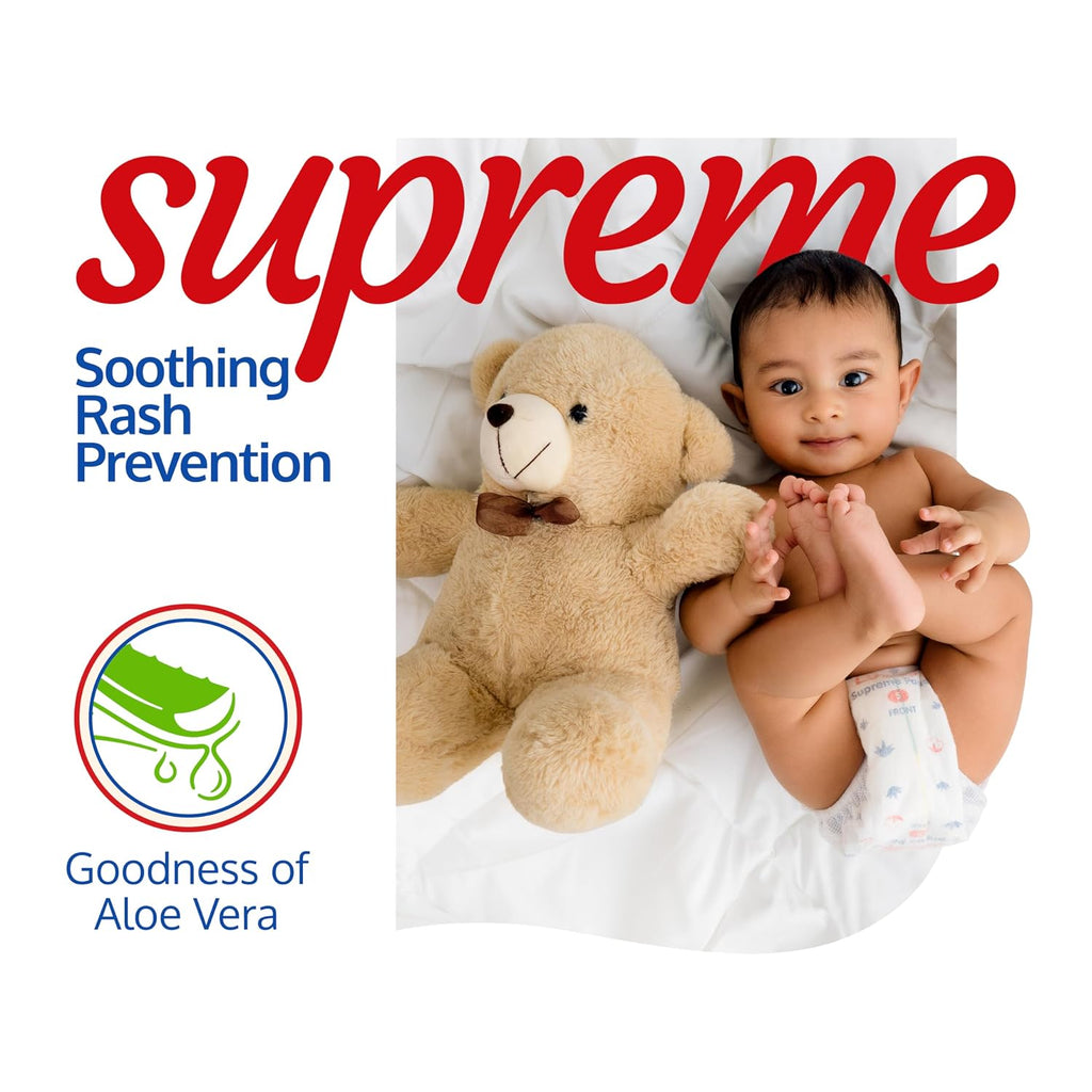 LuvLap Unisex Supreme Diaper Pants XXL, 15-25Kg, 46Pc, 360° Skin Care With 10 Million Breathable Pores, Aloe Vera For Superior Rash Prevention, Upto 12Hr Protection, 5 Layer Super Light Core