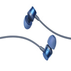 realme Buds 3 Wired in Ear Earphones with Mic, 9mm Bass Boost Driver, Tangle-Free Braided Cable, 3.5mm Audio Jack and One-Button Remote (Blue) (RMA2419)