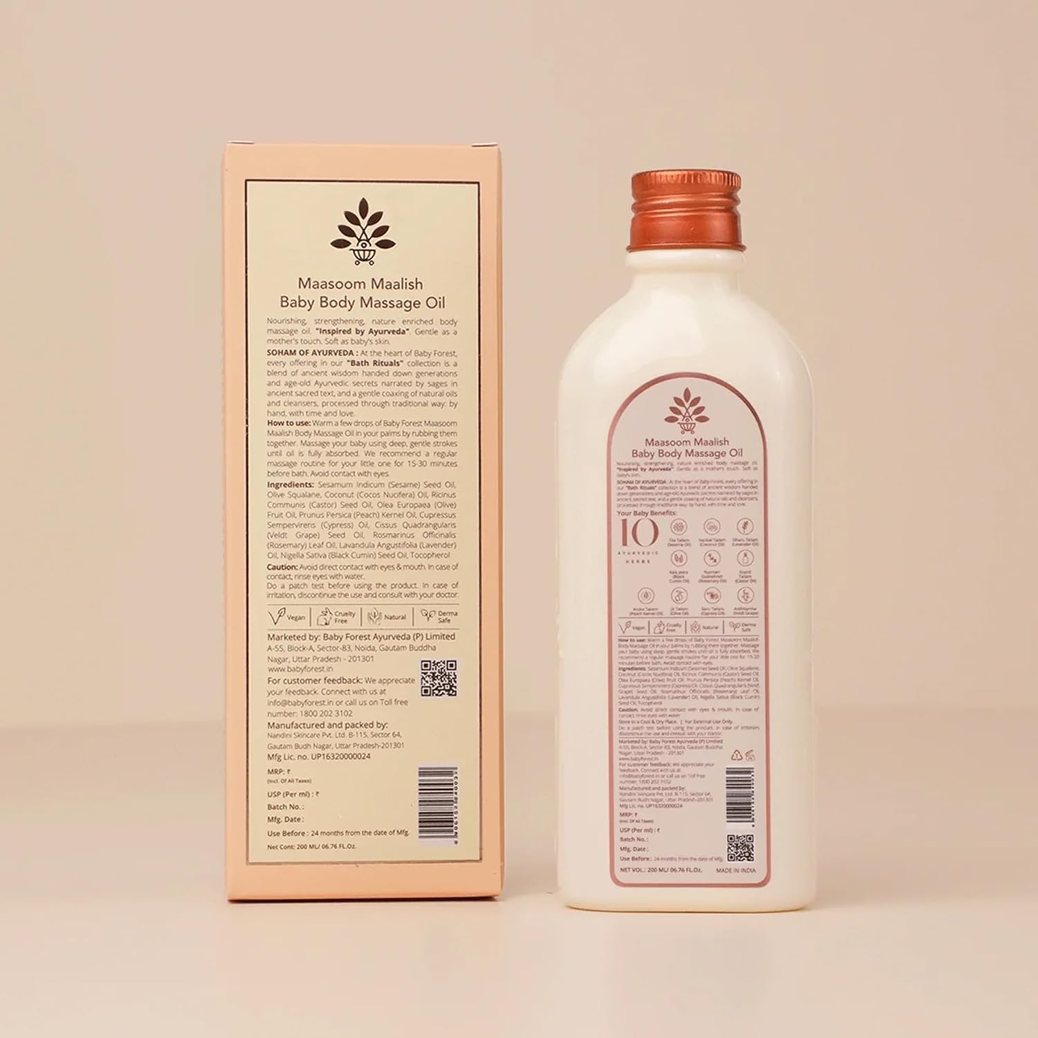 Baby Forest Maasoom Maalish Baby Body Massage Oil 200ml