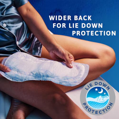 TENA Lady Maxi Night-time Bladder Control Pad for Heavy,Unexpected Urine Leaks | 48 Pcs | Postpartum or Post-surgery Pad | Upto 12 hrs Dryness | 39.4 Cm Long | World's Leading Incontinence Brand