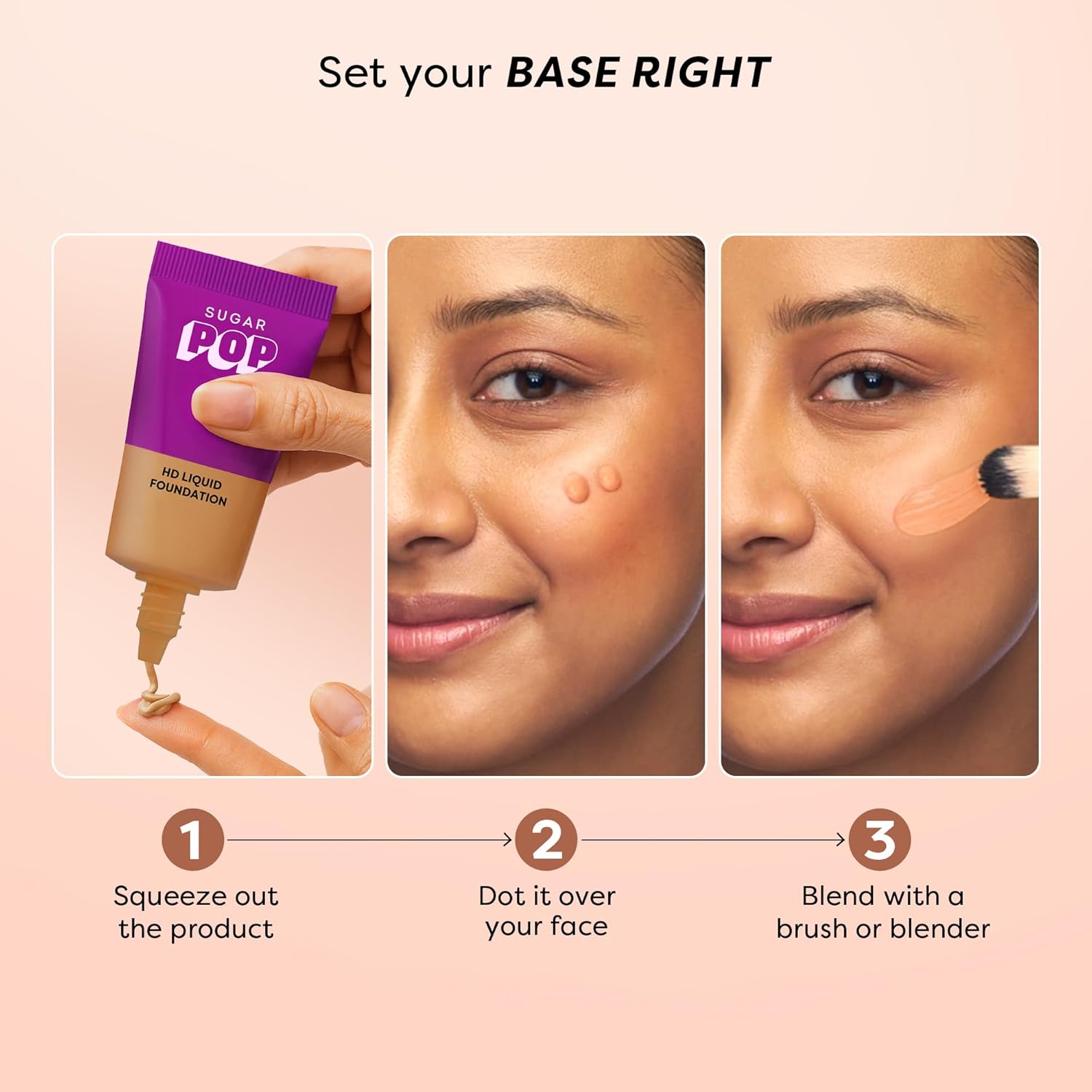 SUGAR POP HD Liquid Foundation Tube with SPF 30 |18ml