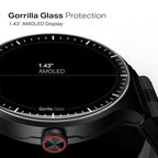 boAt Valour Watch 1 GPS, AI Based Auto Gym Mode, Built-in GPS, Advanced X2 Chip, 6-axis sensors, 3 ATM,15 Days Battery,1.43" AMOLED Display w/Gorilla Glass Smart Watches for Man (Fusion Grey)