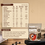 Pintola High-Protein Oats Combo: Dark Chocolate 1kg + 400g | 22g Protein, No Refined Sugar, Almonds, Raisins, Pumpkin & Chia Seeds, 8g Fibre, Gluten-Free Breakfast Cereal