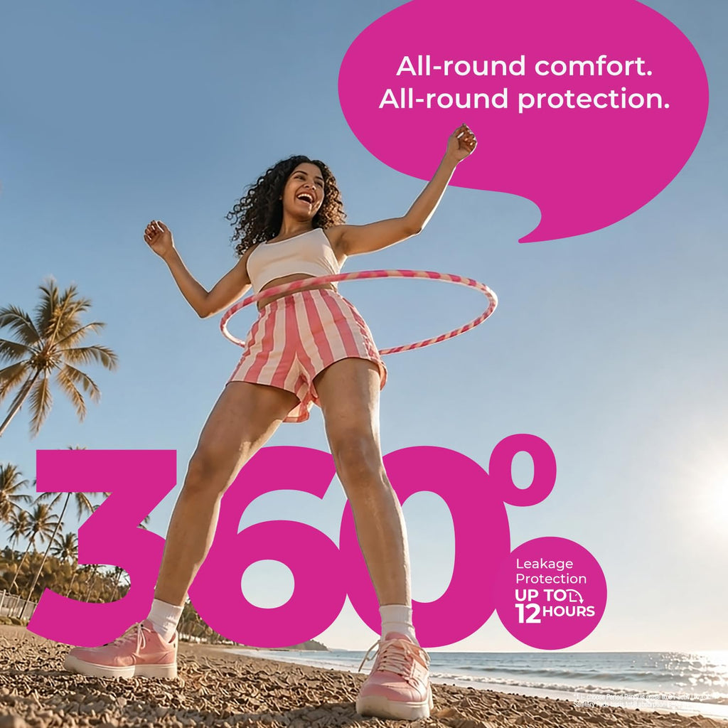 i-activ/i-choose Period Panty for Girls & Women | XL-XXL| 10's Pack | Disposable Period Panties for Women for Heavy Flow Periods | Maternity Pads after Delivery | 360 Degree Protection| Waist Size - 33" to 58"