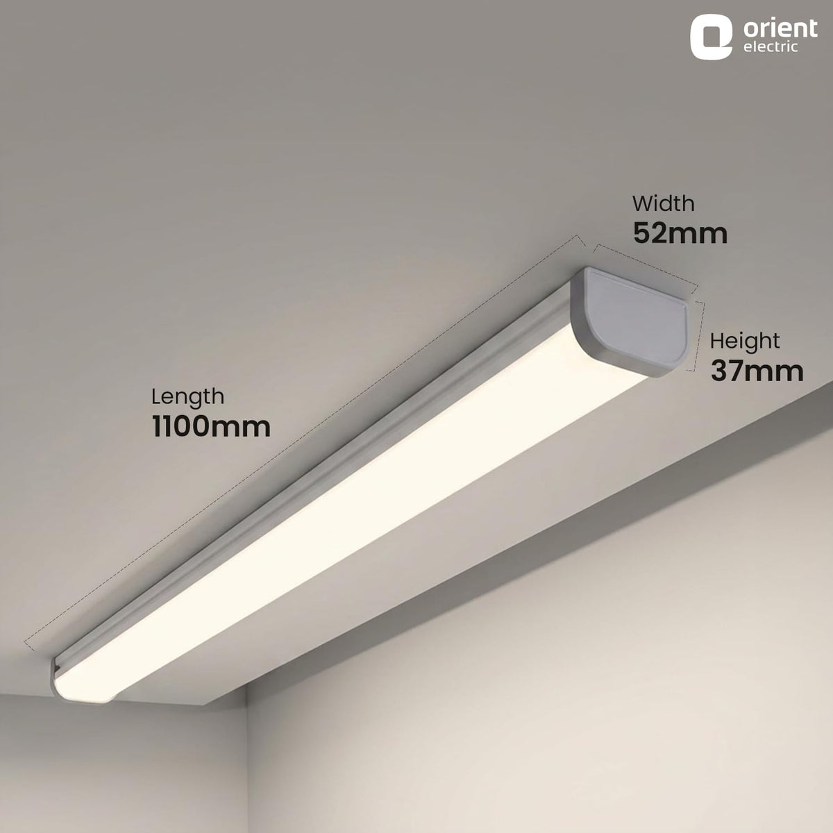 Orient Electric Grace Delite Plus 60 W LED Batten| 6000 lumens Bright Light Output| LED tubelight for Home| Sleek & Stylish Design| Non-breakable Polycarbonate housing | Pack of 1