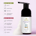 AreoVeda Baby Head-To-Toe Foam Wash With Self-Foaming Pump (100ml)