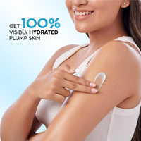 Pond's Hydra Miracle Hydrating Gel Body Lotion | Gives Hydrated Plump Skin| Hyaluronic Acid & Vitamin E & Niacinamide Infused Quick Absorbing Non-Sticky Gel Moisturizer, 180ml