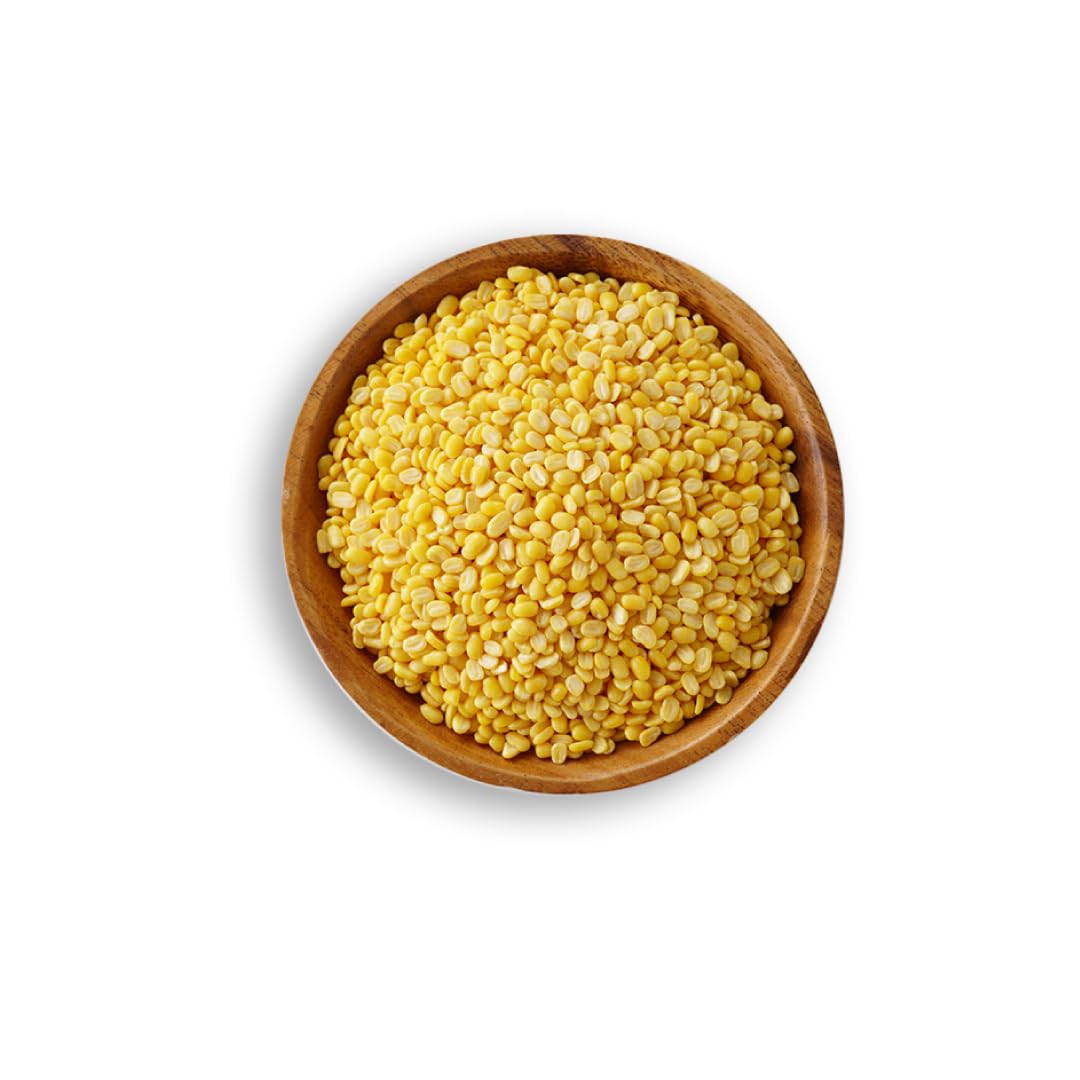 Organic Tattva Split Yellow Moong Dal, 500g Each, Unpolished &amp; Pure, 4 Pack