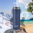 Milton Shiny 300 Thermosteel Water Bottle 280 ml, Long Hour Hot and Cold I Leak Proof Lid, ISI Certified I Vacuum Insulated I for Office, Gym, School I Blue