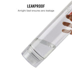 CELLO H2O Round Unbreakable Plastic Water Bottle Premium Edition | Lid is sealed by a silicone ring | Leak proof & break-proof | 1 Liter | Clear