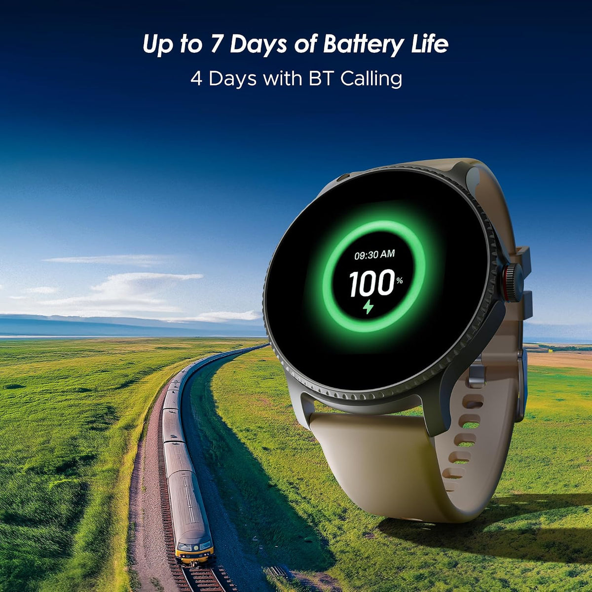 boAt Lunar Discovery – 2026 Edition w/ 1.39" (3.5 cm) HD Display, Bluetooth Calling, Emergency SOS, HR, SpO2 & Sleep Tracking Smart Watch for Men & Women (Cherry Blossom)