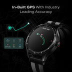 boAt Valour Watch 1 GPS, AI Based Auto Gym Mode, Built-in GPS, Advanced X2 Chip, 6-axis sensors, 3 ATM,15 Days Battery,1.43" AMOLED Display w/Gorilla Glass Smart Watches for Man (Fusion Grey)