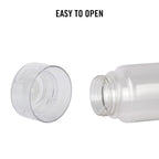 CELLO H2O Round Unbreakable Plastic Water Bottle Premium Edition | Lid is sealed by a silicone ring | Leak proof & break-proof | 1 Liter | Clear
