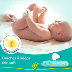 Pampers Baby Gentle Wet Wipes with Lid 144 Count (72 X Pack of 2) | with Aloe Vera and Vitamin E | 97% Pure Water | Paraben free | Combo Pack
