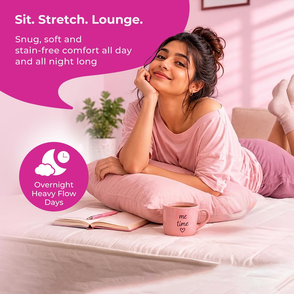 i-activ/i-choose Period Panty for Girls & Women | XL-XXL| 10's Pack | Disposable Period Panties for Women for Heavy Flow Periods | Maternity Pads after Delivery | 360 Degree Protection| Waist Size - 33" to 58"
