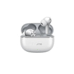 realme Wireless Earbuds with AI ENC Noise Cancellation for Calls, Titanium-Plated Composite Dome Diaphragms, Up to 38 Hours Total Playback, Bluetooth True Wireless Earbuds with Charging Case (White)