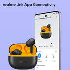 realme Buds T200 Lite Bluetooth in Ear Earbuds,4 Mic, AI ENC for Calls,48 Hours Total Playback with Fast Charging and Low Latency Gaming TWS,Google Fast Pair, with mic (Volt Black)