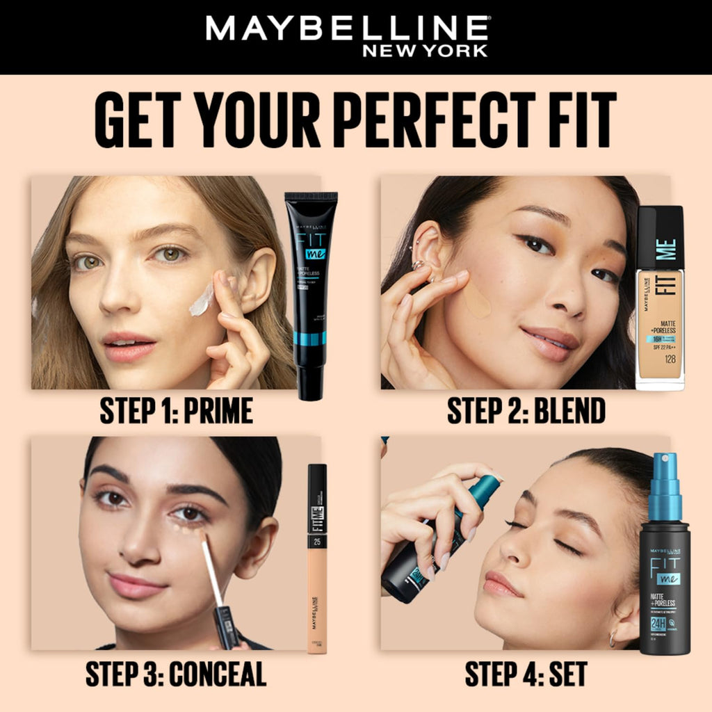 Maybelline New York Fit Me Matte + Poreless Liquid Foundation, 115 Ivory