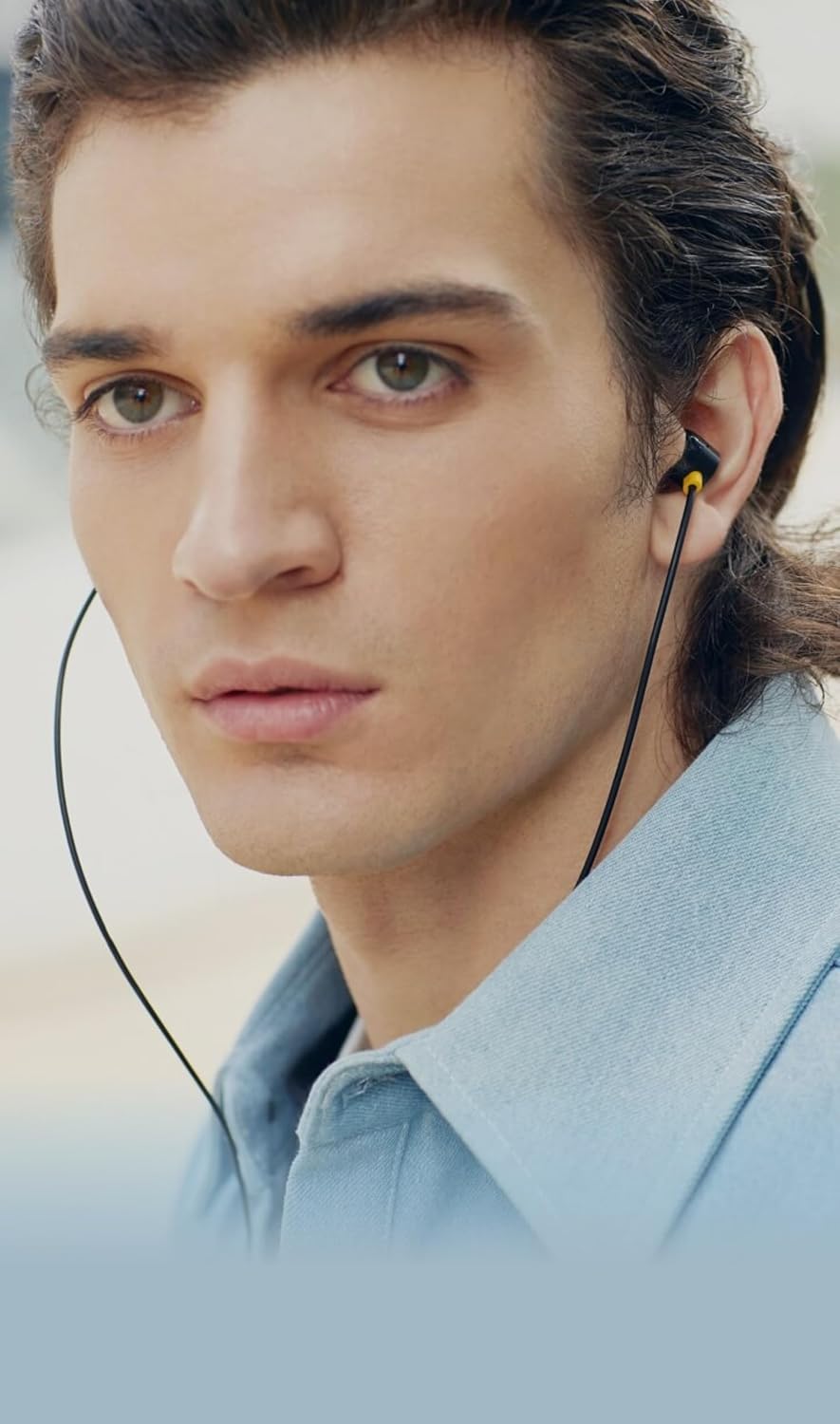 realme Buds 3 Wired Earphones with Mic (Black) | 9mm Dynamic Driver | 3.5mm Jack | Single Button Control | Braided Tangle-Free Cable | Model RMA2419 (Buds 3 3.5mm Wired Earphone, Color Black) In Ear