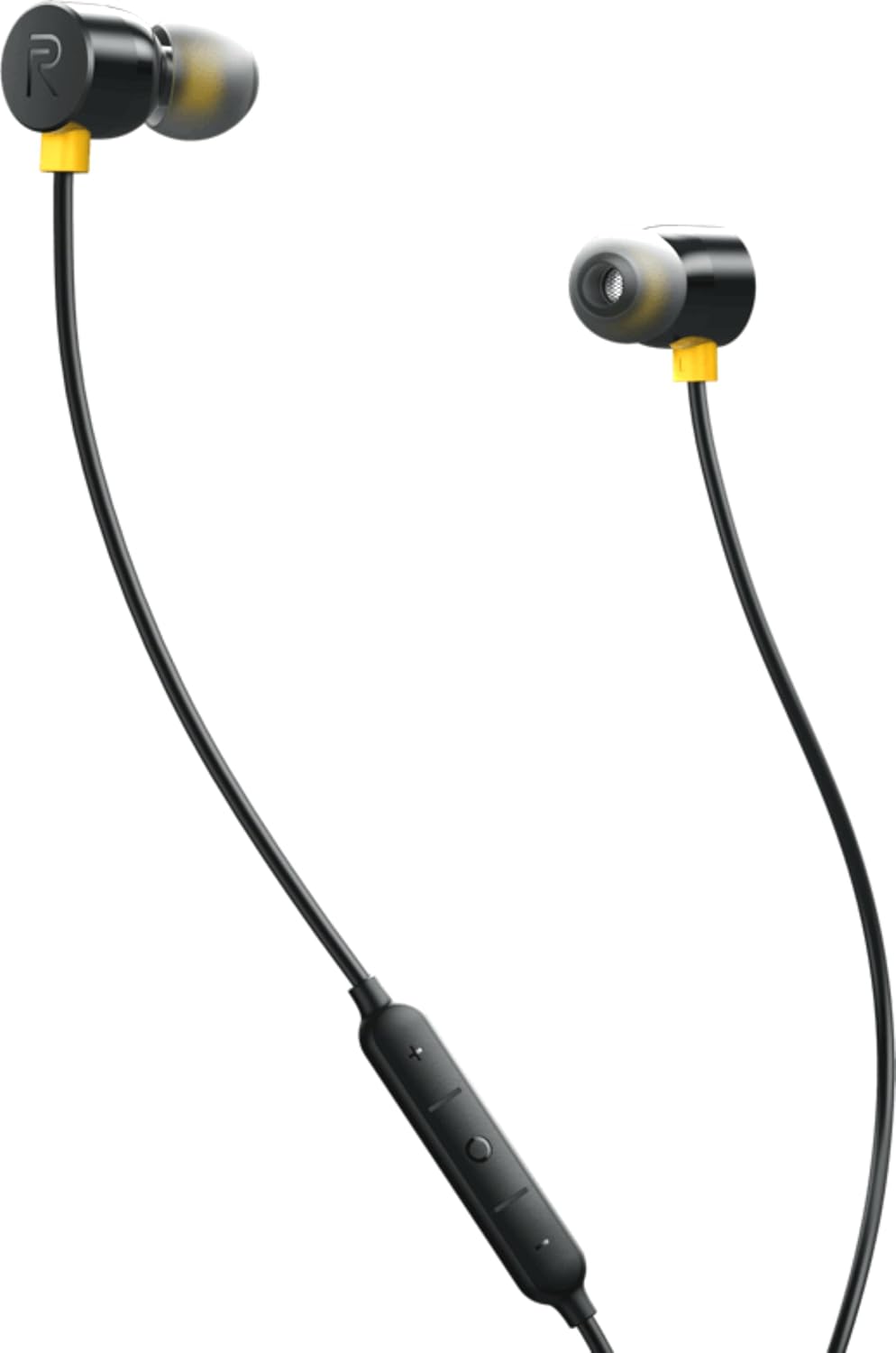 realme Buds 3 Wired Earphones with Mic (Black) | 9mm Dynamic Driver | 3.5mm Jack | Single Button Control | Braided Tangle-Free Cable | Model RMA2419 (Buds 3 3.5mm Wired Earphone, Color Black) In Ear